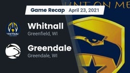 Recap: Whitnall  vs. Greendale  2021