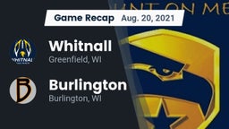 Recap: Whitnall  vs. Burlington  2021