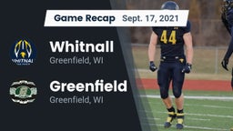 Recap: Whitnall  vs. Greenfield  2021