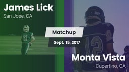 Matchup: Lick vs. Monta Vista  2017