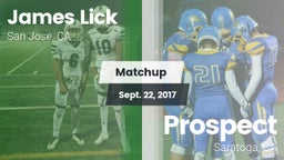 Matchup: Lick vs. Prospect  2017