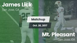 Matchup: Lick vs. Mt. Pleasant  2017