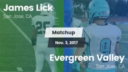 Matchup: Lick vs. Evergreen Valley  2017