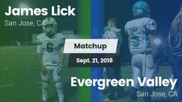 Matchup: Lick vs. Evergreen Valley  2018