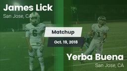Matchup: Lick vs. Yerba Buena  2018