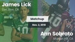 Matchup: Lick vs. Ann Sobrato  2018