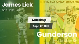 Matchup: Lick vs. Gunderson  2019