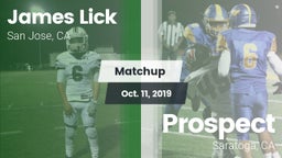 Matchup: Lick vs. Prospect  2019
