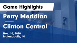 Perry Meridian  vs Clinton Central  Game Highlights - Nov. 10, 2020