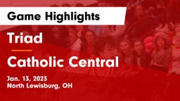 Triad  vs Catholic Central  Game Highlights - Jan. 13, 2023