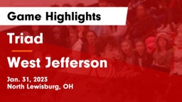 Triad  vs West Jefferson  Game Highlights - Jan. 31, 2023