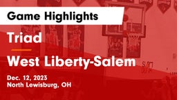 Triad  vs West Liberty-Salem  Game Highlights - Dec. 12, 2023