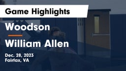 Woodson  vs William Allen  Game Highlights - Dec. 28, 2023