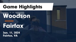 Woodson  vs Fairfax  Game Highlights - Jan. 11, 2024