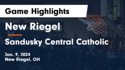 New Riegel  vs Sandusky Central Catholic Game Highlights - Jan. 9, 2024