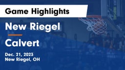 New Riegel  vs Calvert  Game Highlights - Dec. 21, 2023