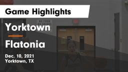 Yorktown  vs Flatonia  Game Highlights - Dec. 10, 2021
