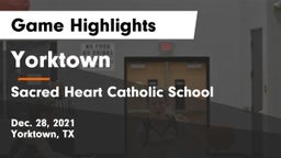 Yorktown  vs Sacred Heart Catholic School Game Highlights - Dec. 28, 2021