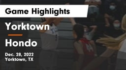 Yorktown  vs Hondo  Game Highlights - Dec. 28, 2022