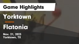 Yorktown  vs Flatonia  Game Highlights - Nov. 21, 2023