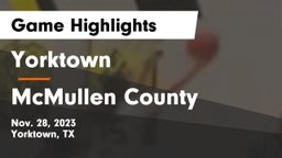 Yorktown  vs McMullen County  Game Highlights - Nov. 28, 2023