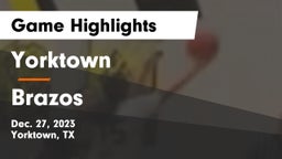 Yorktown  vs Brazos  Game Highlights - Dec. 27, 2023