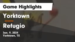 Yorktown  vs Refugio  Game Highlights - Jan. 9, 2024