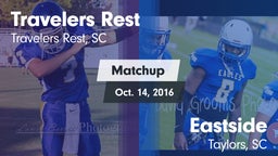 Matchup: Travelers Rest High vs. Eastside  2016