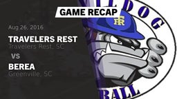 Recap: Travelers Rest  vs. Berea  2016