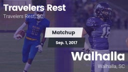 Matchup: Travelers Rest High vs. Walhalla  2017