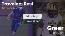 Matchup: Travelers Rest High vs. Greer  2017