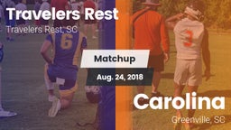 Matchup: Travelers Rest High vs. Carolina  2018