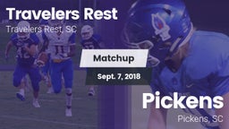 Matchup: Travelers Rest High vs. Pickens  2018