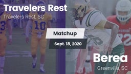 Matchup: Travelers Rest High vs. Berea  2020