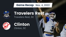 Recap: Travelers Rest  vs. Clinton  2022