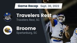 Recap: Travelers Rest  vs. Broome  2022