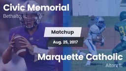 Matchup: Civic Memorial High vs. Marquette Catholic  2017
