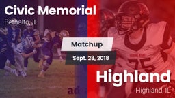 Matchup: Civic Memorial High vs. Highland  2018