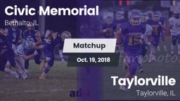 Matchup: Civic Memorial High vs. Taylorville  2018