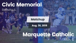 Matchup: Civic Memorial High vs. Marquette Catholic  2019