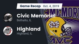 Recap: Civic Memorial  vs. Highland  2019