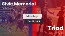 Matchup: Civic Memorial High vs. Triad  2019
