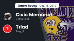 Recap: Civic Memorial  vs. Triad  2019