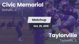 Matchup: Civic Memorial High vs. Taylorville  2019