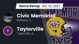 Recap: Civic Memorial  vs. Taylorville  2021