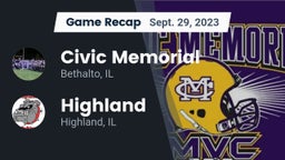 Recap: Civic Memorial  vs. Highland  2023
