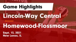 Lincoln-Way Central  vs Homewood-Flossmoor  Game Highlights - Sept. 13, 2021