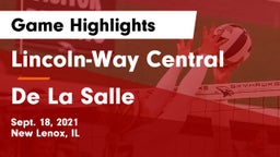 Lincoln-Way Central  vs De La Salle Game Highlights - Sept. 18, 2021