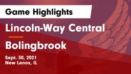 Lincoln-Way Central  vs Bolingbrook  Game Highlights - Sept. 30, 2021