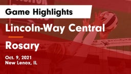 Lincoln-Way Central  vs Rosary Game Highlights - Oct. 9, 2021